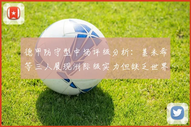 德甲防守型中场评级分析：基米希等三人展现洲际级实力但缺乏世界级球员